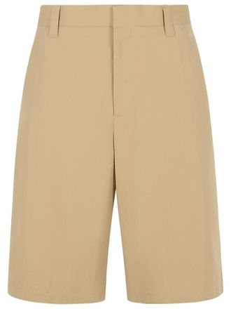 Moschino Beige Cotton Blend Bermuda Shorts