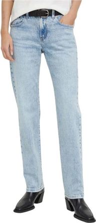 Levi's Middy Straight Jeans - Dames - Regular Fit Jeans - Blauw - W24 L29 - Denim - Jeans