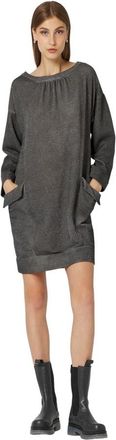 Manila Grace Stijlvolle Sweatshirts met Grote Zakken - Dames - Korte kleedjes - Grijs - XS - Katoen - Kleedjes