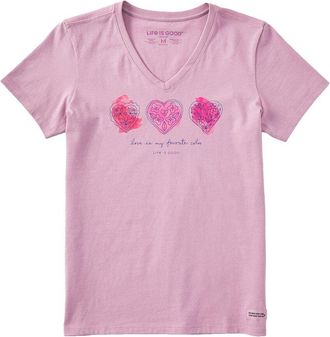 Life is good Crusher-Lite V-Neck T-Shirt