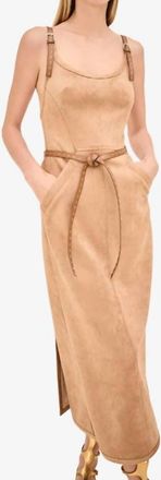 Alexis Melina Midi Dress In Walnut