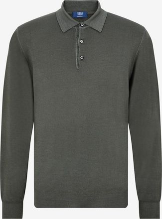 Fedeli Feines Merinowoll-Strick-Polohemd