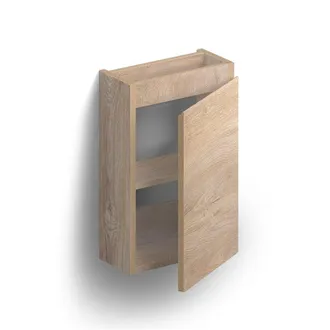 Clou InBe Fonteinonderkast - 36x55x18cm - rechts - grieks eiken