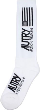 Autry Sokken En Kousen Voor Dames Katoen Wit/Zwart