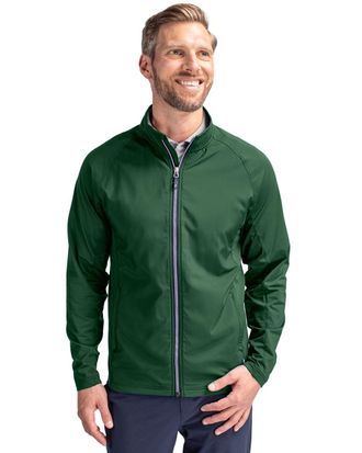 Cutter & Buck Adapt Eco Knit Hybrid Recycled Mens Full Zip Jacket