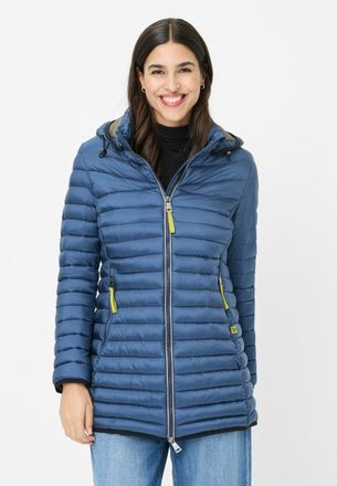 Fuchs Schmitt Steppjacke FUCHS SCHMITT Steppjacke, Damen, Gr. 36, blau, Web, Obermaterial: 100% Polyamid, clean, unifarben, regular fit normal, Rundhals, eingesetzt