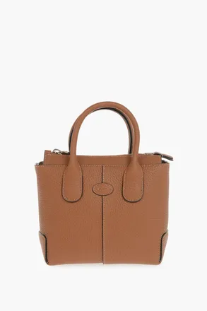 Tod's Hammered Leather Handbag With Removable Shoulder Strap Tods