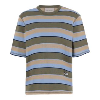 Ami Striped Polo Shirt - male - Ami Paris - T-Shirts - Multicolor - L - Tops