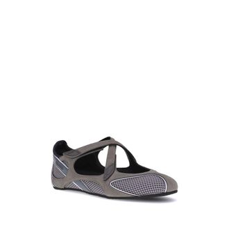 The Attico Womens Gray Polyethylene Ballet Flats
