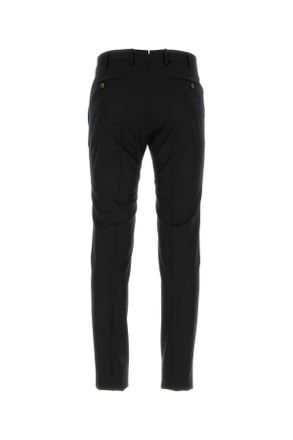 Pantaloni Torino Mens Black Stretch Wool Pant 0990 Pantaloni Trousers