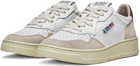 Autry Medalist Low Top Sneaker in Leather/Suede White at Nordstrom Rack, Size 5Us / 35Eu