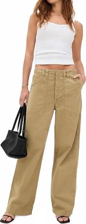 A Gold E Yuna Utility Pants In Crocodile