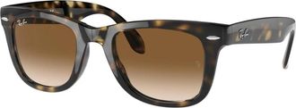 Ray-Ban Opvouwbare Wayfarer zonnebril voor mannen - Heren - Zonnebrillen - Bruin - 50 MM - Accessoires