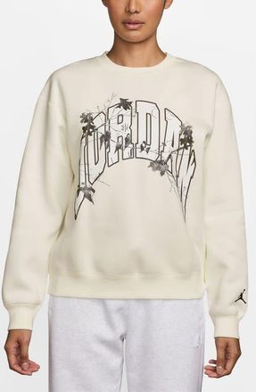 Nike Jordan x Realtree Brooklyn Fleece Graphic Crewneck Sweatshirt in Sail/Iron Grey at Nordstrom, Size Xx-Large