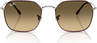 Ray-Ban 55mm Gradient Geometric Sunglasses in Brown Grad at Nordstrom