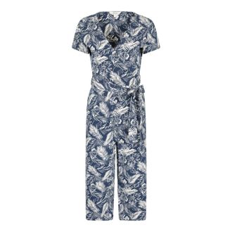 Mountain Warehouse Dames Santorini Bladeren Wikkel Jumpsuit (Donkerblauw)