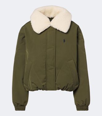 Polo Ralph Lauren Teddy-trimmed technical down jacket