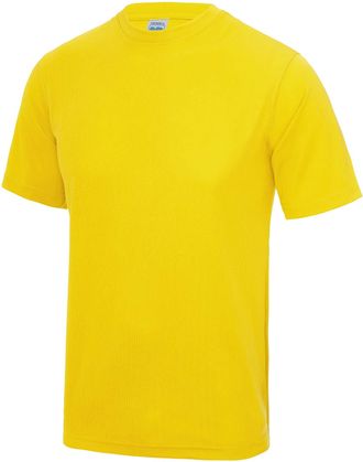 Just Cool Just Cool Mens Performance Plain T-Shirt (M) (Sunshine Yellow)