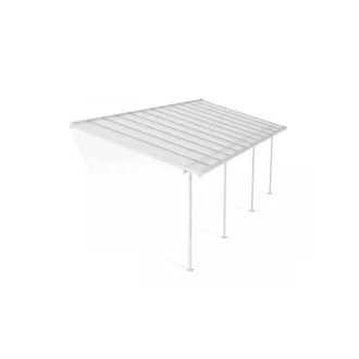 Palram Patio Cover Sierra 3 x 7.30 Clear - L739 x W299 x H305 cm - White