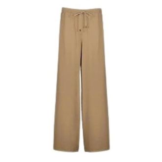 Max Mara Wide Trousers, female, Brown, Size: 2XS Genero Wide Trousers