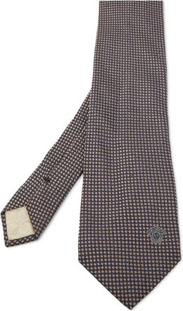 Versace Zijden stropdas met patroon - Blauw