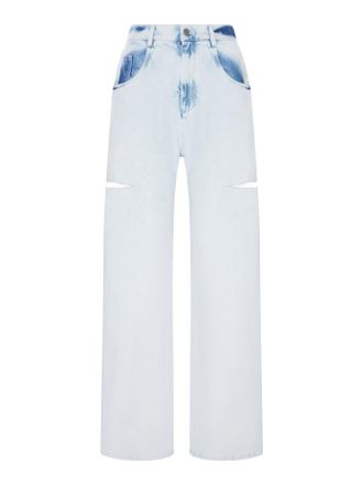 Maison Margiela WIDE-LEG JEANS WITH DISTRESSED DETAILS - Maison Margiela - Woman