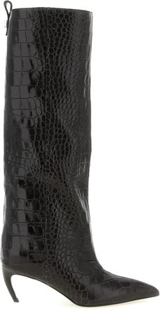 The Attico Lea Boot - Dames - Laarzen met Hak - Bruin - 38 EU - Leer - Schoenen