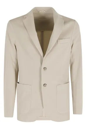 Circolo 1901 Beige G. Dyed Patch Pocket Cotton-Blend Blazer