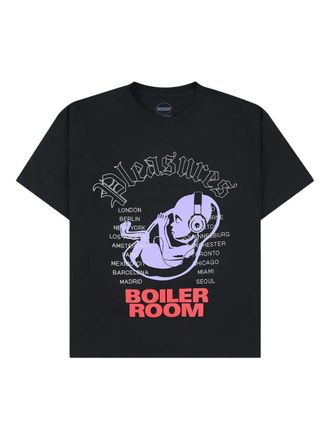 Pleasures Headphone T-shirt met grafische print - Zwart