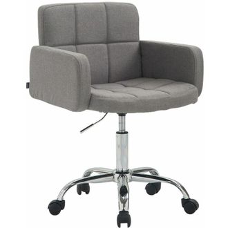 Clp Taburete De Trabajo Los Angeles En Tela Gris