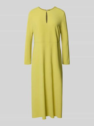Marc Cain Midikleid mit Schl&uuml;sselloch-Ausschnitt in Apfel, Gr&ouml;&szlig;e 34