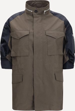 sacai Giacca in nylon e cotone con maniche a 3/4 Woman 3