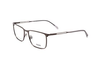 Fossil Mens Matte Dark Ruthenium 55mm Opticals
