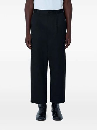 Junya Watanabe pleated wide-leg trousers - men - Cotton - L - Black