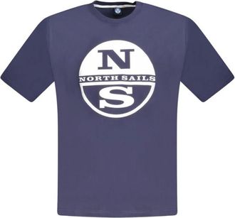 North Sails Short Sleeve T-Shirt - Heren - T-shirts - Blauw - 2XL - Katoen - Tops