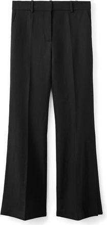 Mango x Kaia Gerber Wool Flare Leg Dress Pants in Black at Nordstrom Rack, Size 10