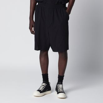 Yohji Yamamoto Short Ultralight neri in poliestere riciclato