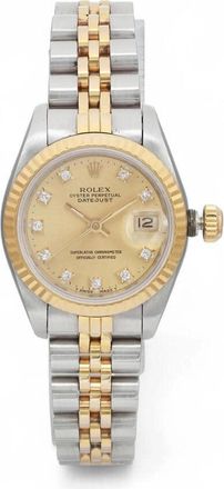 Rolex Pre-owned Rolex Datejust Automatic Chronometer Diamond Champagne Dial Ladies Watch 69173 CDJ