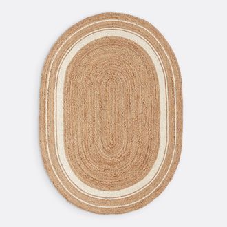 La Redoute Interieurs Ovalen tapijt in jute, Aftas