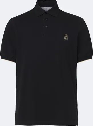 Brunello Cucinelli Cotton piqu&eacute; polo shirt