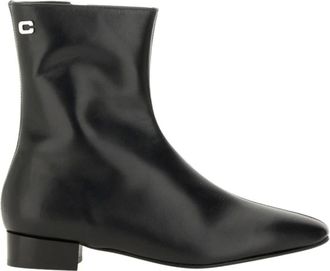 Carel Aiglon 24 Enkellaarsjes - Dames - Schoenen - Zwart - Maat: 36 EU Leer