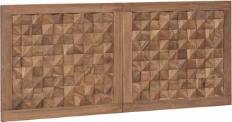 vidaXL Cabecero De Cama Natural Madera De Teca Maciza Vidaxl