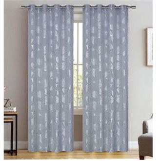 Trade Shop Trade Shop - Tenda Zabty Cuori Pannello Singolo 8 Borchie Porta Finestra Bastone 140x280 Cm