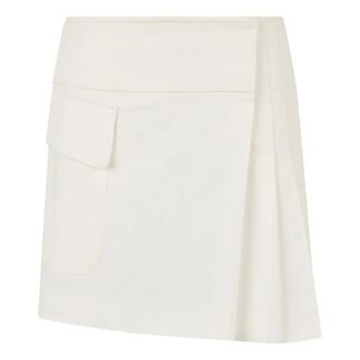Alberta Ferretti Mini Skirt with Pocket - female - Alberta Ferretti - Short Skirts - White - S - Skirts