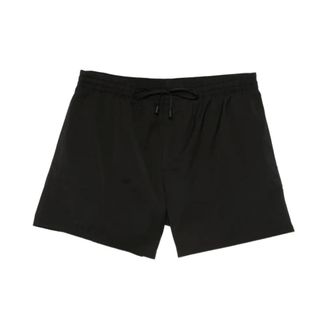 Balmain Beachwear, male, Black, Size: XL Drawstring-fastening Swim Shorts