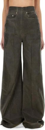 Rick Owens Wide Jeans - Dames - Loose Fit Jeans - Grijs - M - Katoen - Jeans