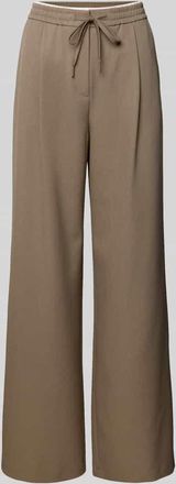 Jake*s Stoffhose mit elastischem Bund und Tunnelzug in Mud, Größe 32