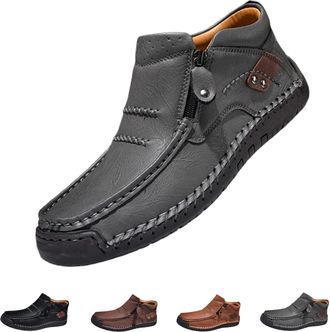 Generic Tuthrav Leather Slip Driving Shoes, Mens Handmade Premium Leather Slip-On Driving Boots - Wide Toe, Arch Support, Tuthrav Leather Shoess, Shoes for Me