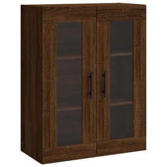 vidaXL Armario De Pared Marr&oacute;n Roble 69,5x34x90 Cm Vidaxl