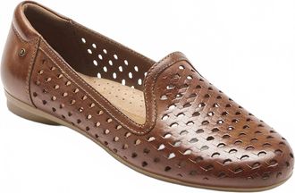 Rockport Womens Maiika Woven Slip-On Shoes In Tan